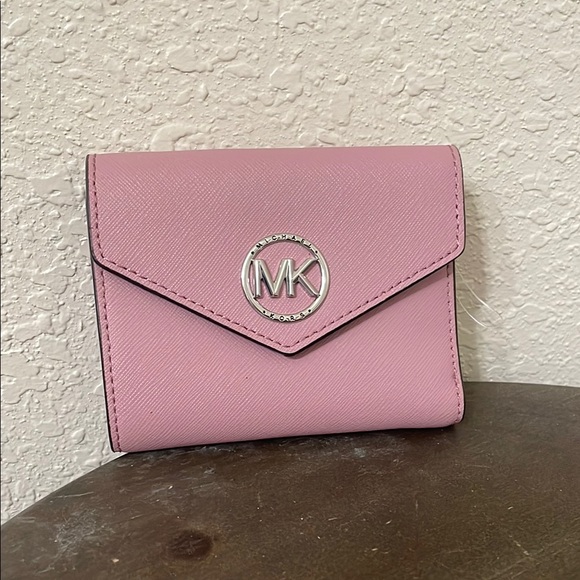 Michael Kors Greenwhich medium Steffano Pink Wallet - Picture 1 of 11